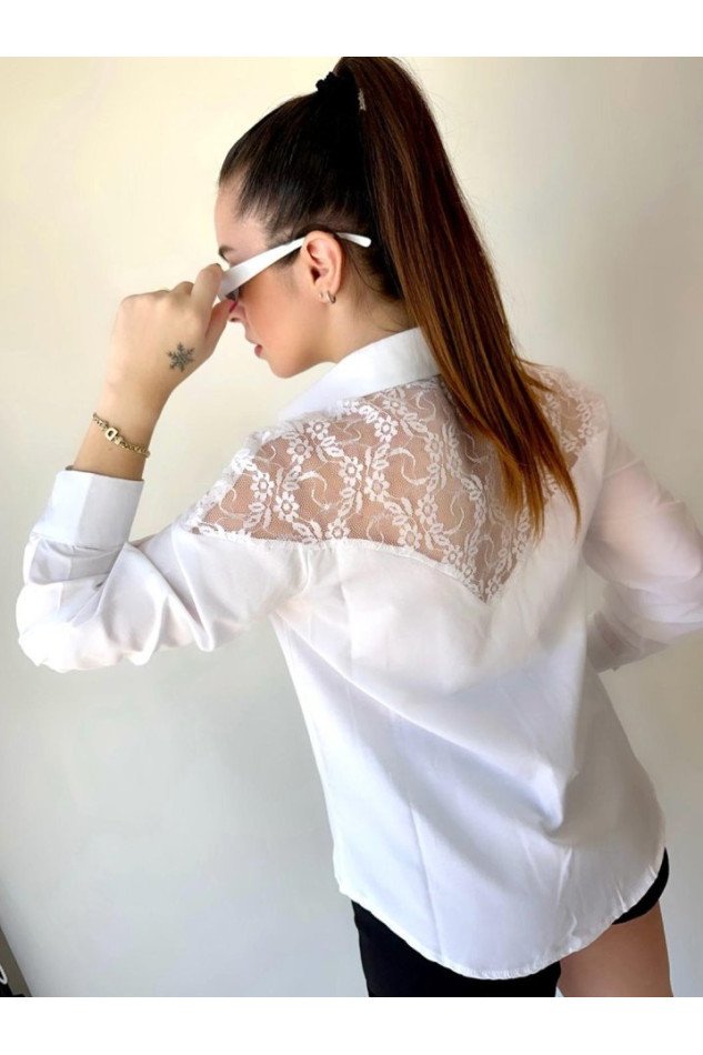Kadın Püskül Detay Poplin Gömlek Bluz Fırsat Ürün