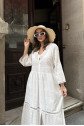 Kimberly Fistolu Uzun Elbise 2442-08