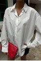 Klasik Oversize Poplin Gömlek 3421