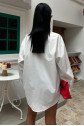 Klasik Oversize Poplin Gömlek 3421