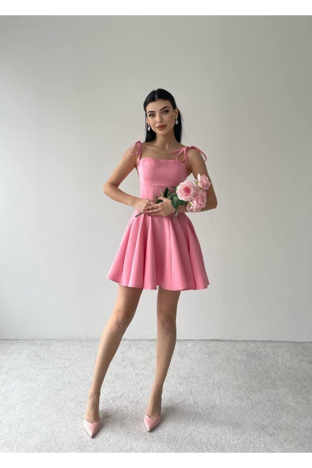 Clara Askılı Mini Elbise