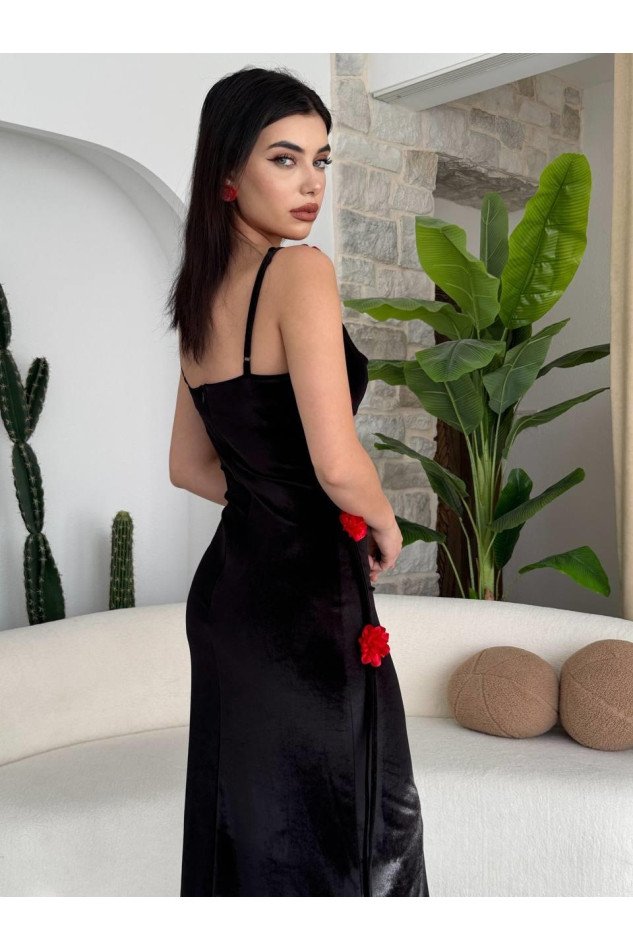 Kadrin Gül Detaylı Elbise