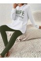 Kadın Uzun Kollu Kapşonlu Bağcıklı Viskon Iki Iplik Sweat