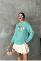 Midred Cut Out Triko Kazak 1200-09