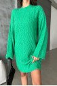 Melanie Örgü Desen Mini Elbise 2537-02