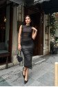 Cindy Transparan Tül Elbise 2683-8