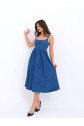 7143 KOT ELBİSE-MAVİ