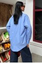 Klasik Oversize Poplin Gömlek 3421