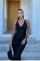Rosalia Sırt Dekolteli Elbise 2761