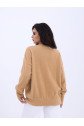 42331 TRİKO SIFIR YAKA SALAŞ KAZAK-VİZON