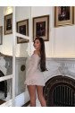 Kadın Yılbaşı özel Madonna Yaka Seksi Mini Kloş Elbise
