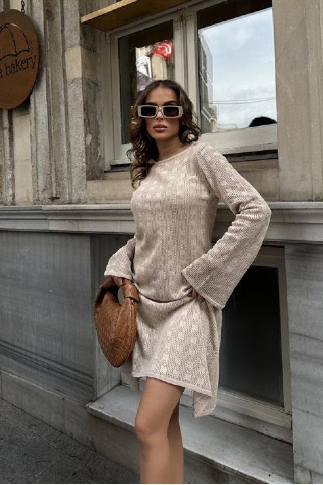 Chloe Ajurlu Sırt Dekolte Elbise 2760