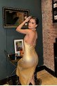 Felicia Sırt Dekolteli Elbise 2583-08