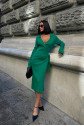 Austeja Fitilli Midi Elbise 2506-01