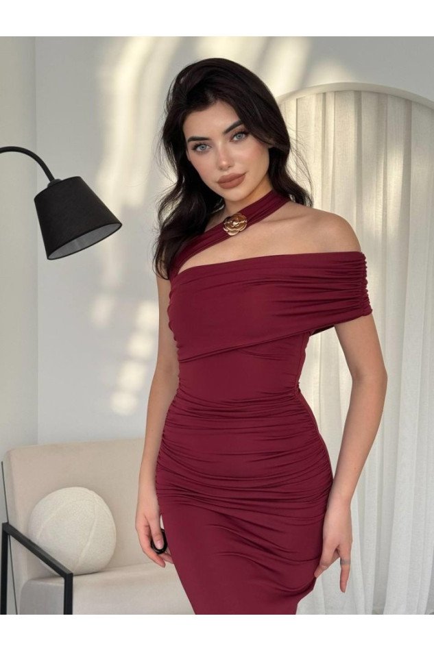 Reta Çapraz Omuz Elbise