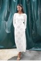 Belen Çiçek Desenli Maxi Boy Elbise 2793