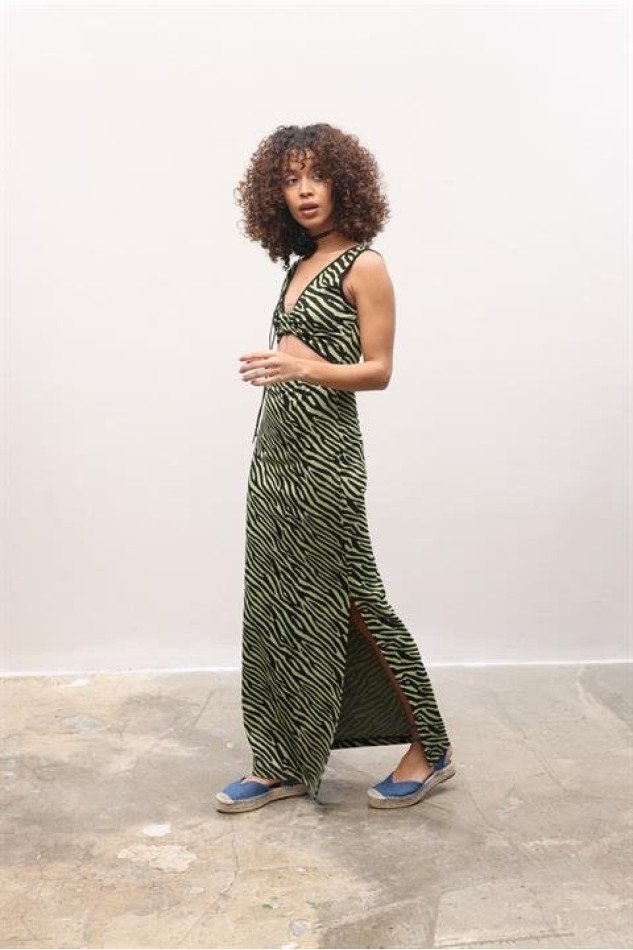 Bellatrix Cut Out Jakarlı Elbise 2677-8