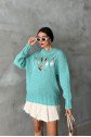 Midred Cut Out Triko Kazak 1200-09