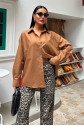 Klasik Oversize Poplin Gömlek 3421