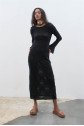 Belen Çiçek Desenli Maxi Boy Elbise 2793