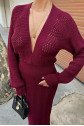 Laura Derin Dekolte Kroşe Elbise 2712-0025