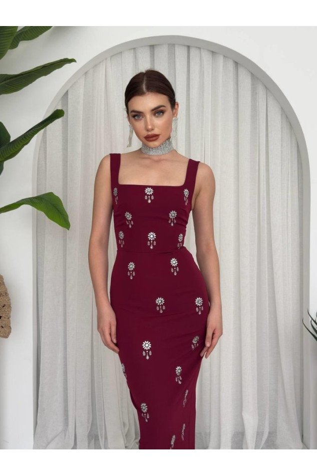 Ners Taş Detaylı Elbise