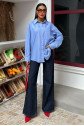 Klasik Oversize Poplin Gömlek 3421
