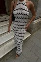 Melina Ajurlu Halter Yaka Elbise 2774