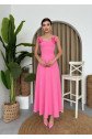 Matilda Gül İp Askılı Elbise