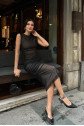 Cindy Transparan Tül Elbise 2683-8