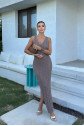 Rosalia Sırt Dekolteli Elbise 2761