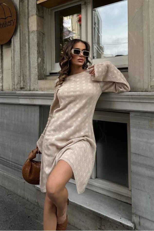 Chloe Ajurlu Sırt Dekolte Elbise 2760