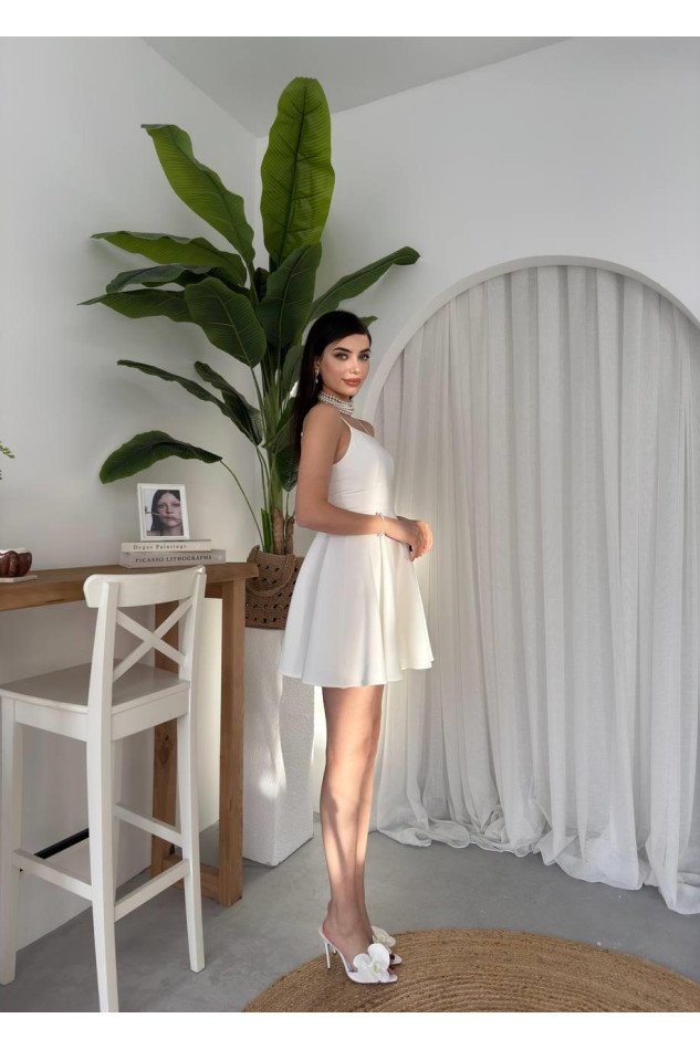 Pole İp Askılı Elbise