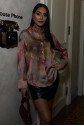 Batik Desenli Saten Gömlek 3445
