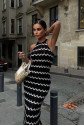 Melina Ajurlu Halter Yaka Elbise 2774