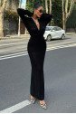 Laura Derin Dekolte Kroşe Elbise 2712-0025