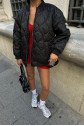 Alisa Oversize Kapitone Bomber Ceket 7058 -08