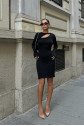 Lilian Cut Out Mini Elbise 2819