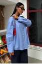 Klasik Oversize Poplin Gömlek 3421