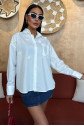 Alicia Papatya Nakışlı Gömlek 3389-08