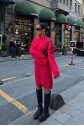 Melanie Örgü Desen Mini Elbise 2537-02
