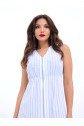 6510 ELBİSE-LOS ANGELES ÇİZGİLİ