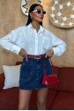 Alicia Papatya Nakışlı Gömlek 3389-08