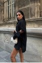 Alina Kol Cut Out Keten Gömlek 3252-08