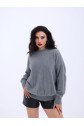 42331 TRİKO SIFIR YAKA SALAŞ KAZAK-GRİ