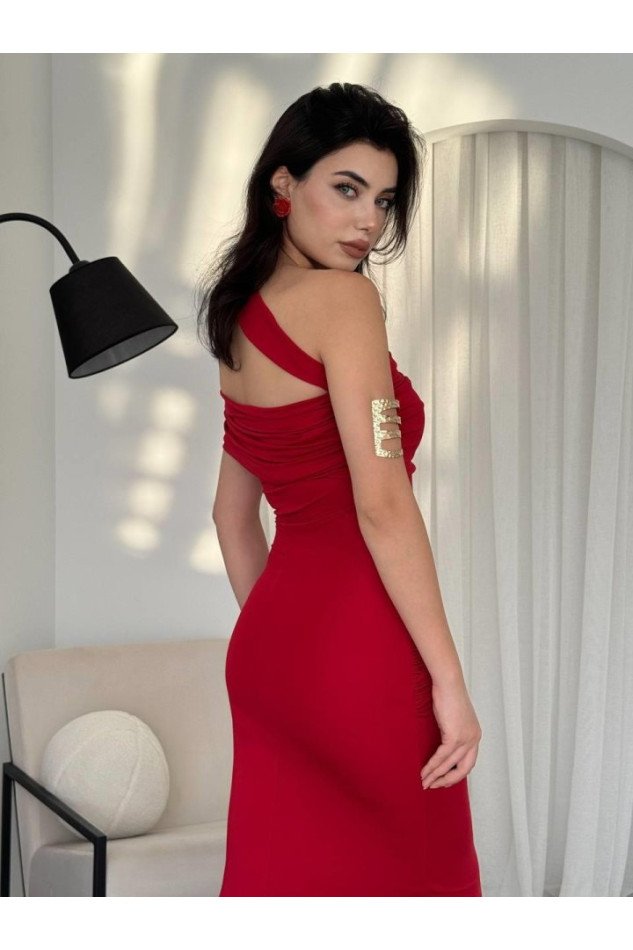 Reta Çapraz Omuz Elbise