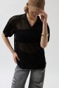 Polo Yaka TransparanT-Shirt
