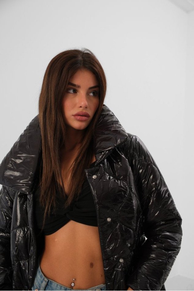 Kemerli Rugan Şişme Maxi Mont