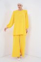 Ayrobin Tunik Pantolon Alt Üst Takım 6712 - Sarı