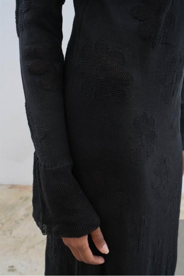 Belen Çiçek Desenli Maxi Boy Elbise 2793